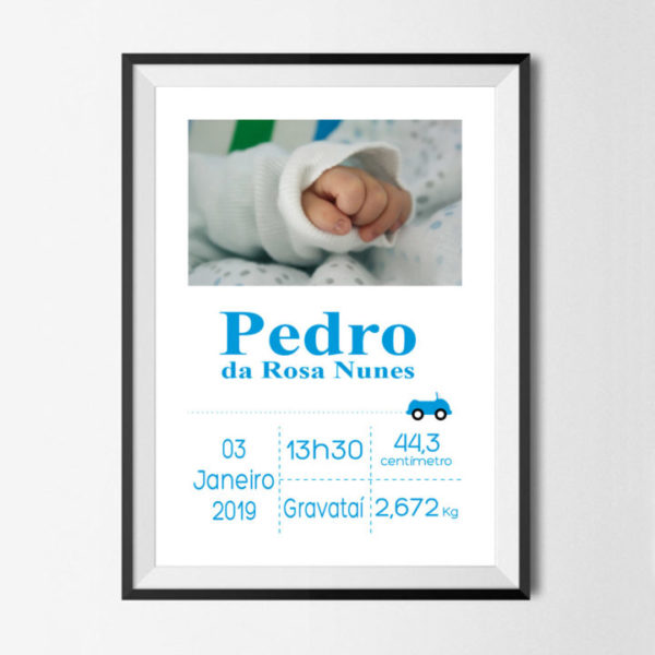 Poster quadro bebê