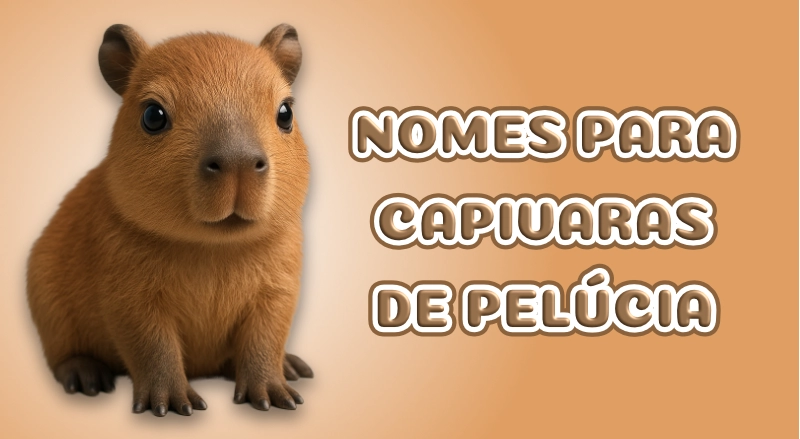 Nomes para capivara de pelúcia